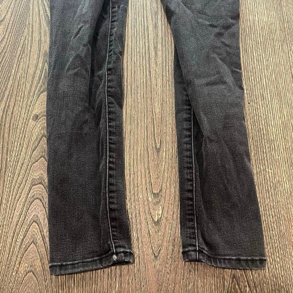 American Eagle Skinny Jeans High-Rise Denim Next Level Stretch Black Size 6 Long - Picture 11 of 11